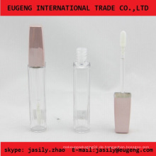 Square Pink Lip Gloss Tube